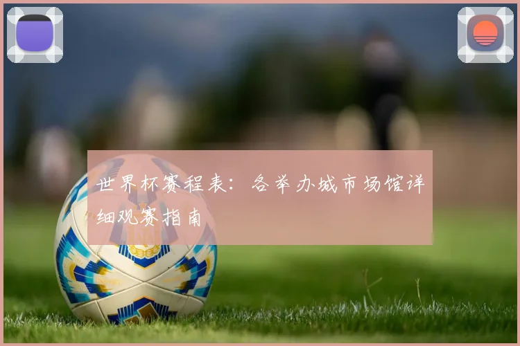 世界杯赛程表：各举办城市场馆详细观赛指南